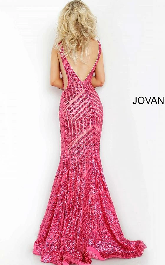 In Stock Jovani 59762 Sequin Size 2,4,6,8,10,12 Neon Hot Pink Embellished Mermaid Prom Dress Pageant Gown Mermaid Dresses 35 In Stock Jovani 59762 Sequin Size 2,4,6,8,10,12 Neon Hot Pink Embellished Mermaid Prom Dress Pageant Gown Mermaid Dresses
