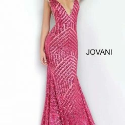 In Stock Jovani 59762 Sequin Size 2,4,6,8,10,12 Neon Hot Pink Embellished Mermaid Prom Dress Pageant Gown Mermaid Dresses 48 In Stock Jovani 59762 Sequin Size 2,4,6,8,10,12 Neon Hot Pink Embellished Mermaid Prom Dress Pageant Gown Mermaid Dresses