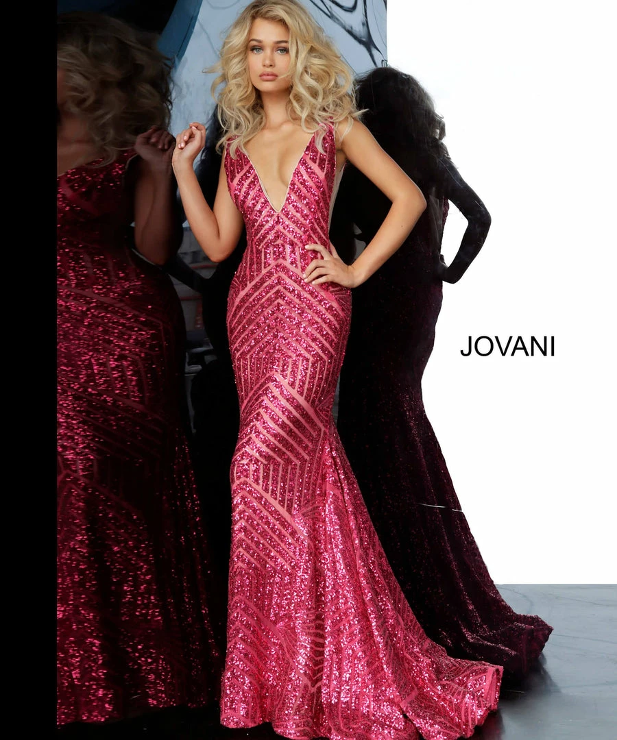 In Stock Jovani 59762 Sequin Size 2,4,6,8,10,12 Neon Hot Pink Embellished Mermaid Prom Dress Pageant Gown Mermaid Dresses 36 In Stock Jovani 59762 Sequin Size 2,4,6,8,10,12 Neon Hot Pink Embellished Mermaid Prom Dress Pageant Gown Mermaid Dresses
