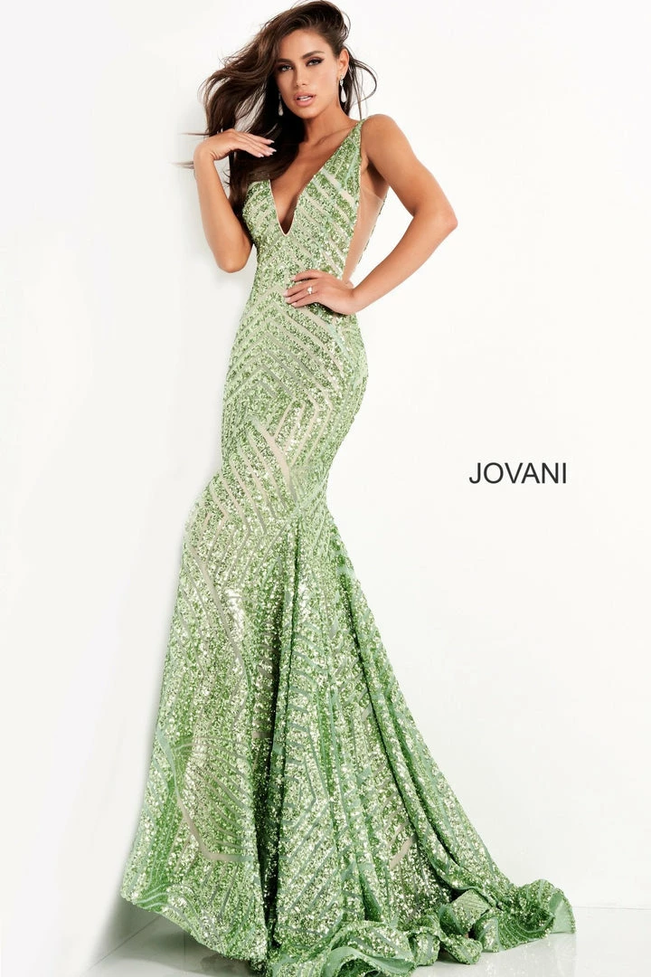 In Stock Mermaid Dresses Jovani 59762 Size 14 Bright Yellow Sequin Embellished Mermaid Prom Dress Pageant Gown Plunging Neckline 32 In Stock Mermaid Dresses Jovani 59762 Size 14 Bright Yellow Sequin Embellished Mermaid Prom Dress Pageant Gown Plunging Neckline