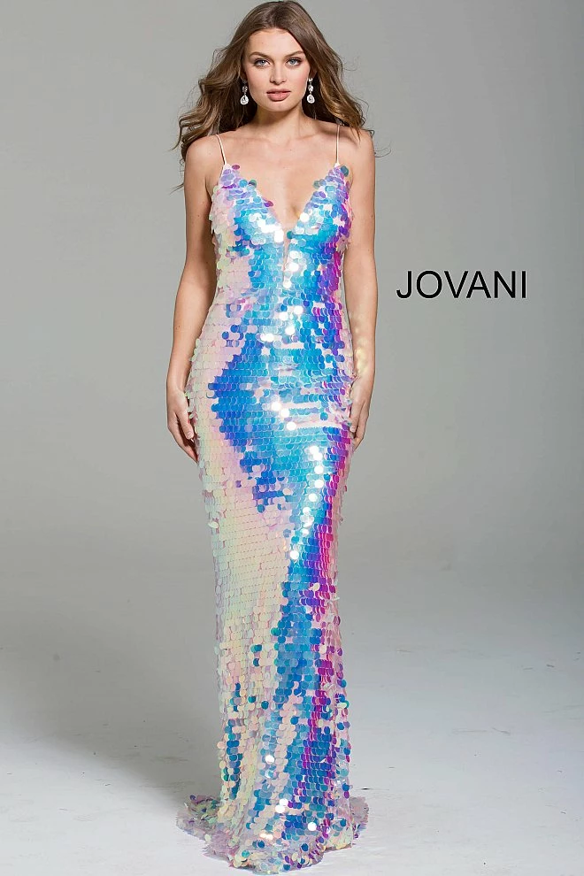 Discontinued Long Sleeve Dresses Jovani 59838 Paillette Fitted Iridescent Prom Dress Gown 2020 Sequin 5 Discontinued Long Sleeve Dresses Jovani 59838 Paillette Fitted Iridescent Prom Dress Gown 2020 Sequin