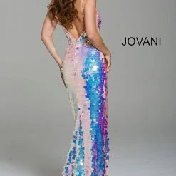 Discontinued Long Sleeve Dresses Jovani 59838 Paillette Fitted Iridescent Prom Dress Gown 2020 Sequin 10 Discontinued Long Sleeve Dresses Jovani 59838 Paillette Fitted Iridescent Prom Dress Gown 2020 Sequin