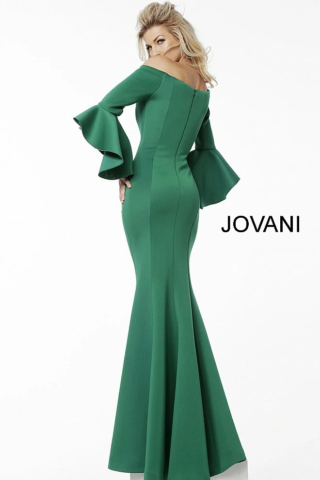 Mermaid Dresses Jovani 59993 Scuba Off The Shoulder Bell Sleeves Evening Dress Formal Long Sleeve 9 Mermaid Dresses Jovani 59993 Scuba Off The Shoulder Bell Sleeves Evening Dress Formal Long Sleeve