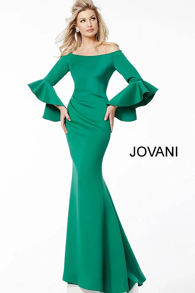 Mermaid Dresses Jovani 59993 Scuba Off The Shoulder Bell Sleeves Evening Dress Formal Long Sleeve 11 Mermaid Dresses Jovani 59993 Scuba Off The Shoulder Bell Sleeves Evening Dress Formal Long Sleeve