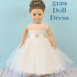 Rosebuds 5129 Doll Dress Matches Rosebuds Flower Girl Dress 5129