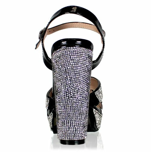 Marc Defang 5" Charlie Crystal Platform Pageant Heel Wide Shoe Formal Shoes 11 Marc Defang 5" Charlie Crystal Platform Pageant Heel Wide Shoe Formal Shoes