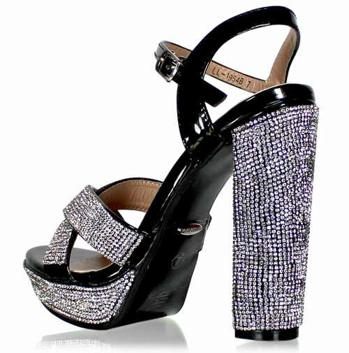 Marc Defang 5" Charlie Crystal Platform Pageant Heel Wide Shoe Formal Shoes 14 Marc Defang 5" Charlie Crystal Platform Pageant Heel Wide Shoe Formal Shoes