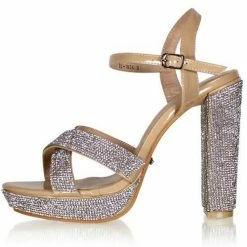 Marc Defang 5" Charlie Crystal Platform Pageant Heel Wide Shoe Formal Shoes 21 Marc Defang 5