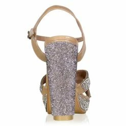 Marc Defang 5" Charlie Crystal Platform Pageant Heel Wide Shoe Formal Shoes 23 Marc Defang 5