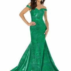 In Stock Ashley Lauren 11007 Size 8 Silver Metallic Jersey Prom Dress Mermaid Shimmer Mermaid Dresses