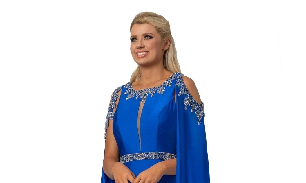 In Stock Johnathan Kayne 2075 Size 4 Embellished High Neckline Pageant Dress Cape Evening Gown 5 In Stock Johnathan Kayne 2075 Size 4 Embellished High Neckline Pageant Dress Cape Evening Gown