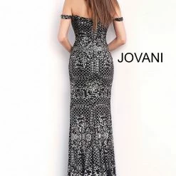 In Stock Jovani JVN60139 Blush Shimmer Prom Dress Long Glitter Gown Off The Shoulder Size 6 Long Sleeve Dresses
