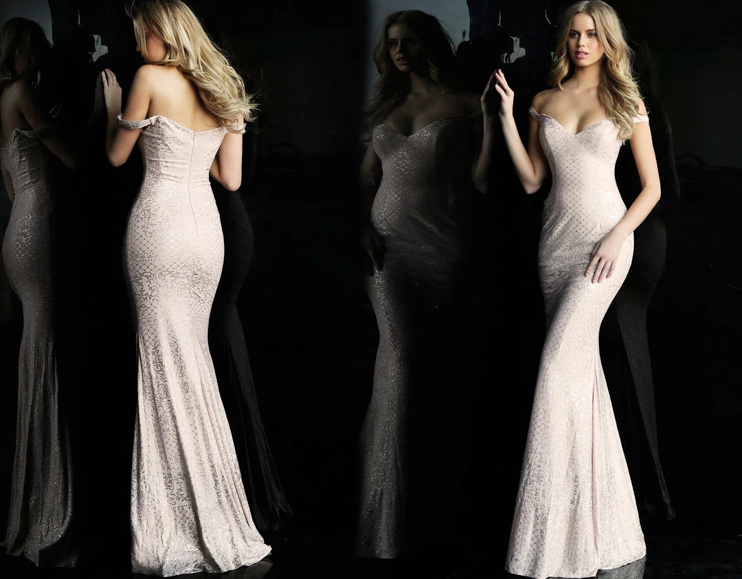 In Stock Jovani JVN60139 Size 6 Red Shimmer Prom Dress Long Glitter Gown Off The Shoulder 15 In Stock Jovani JVN60139 Size 6 Red Shimmer Prom Dress Long Glitter Gown Off The Shoulder