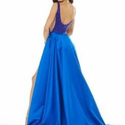 Ashleylauren Ashley Lauren 1997 Satin Overskirt With Left Leg Slit 11 Ashleylauren Ashley Lauren 1997 Satin Overskirt With Left Leg Slit