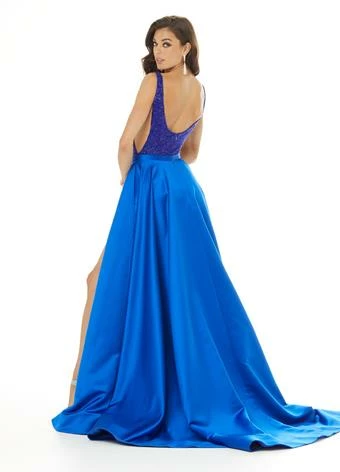 Ashleylauren Ashley Lauren 1997 Satin Overskirt With Left Leg Slit 6 Ashleylauren Ashley Lauren 1997 Satin Overskirt With Left Leg Slit