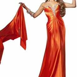 In Stock TONY BOWLS LE GALA 112534 Size 6 Orange Prom Dress Pageant Gown Formal CLEARANCE