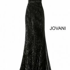 In Stock Long Sleeve Dresses Jovani JVN 62499 Size 8 Sequin Cap Sleeve Fitted Prom Dress Evening Gown