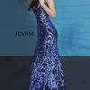 Jovani 63349 Sequin Mermaid Prom Dress Long Fitted Pageant Off The Shoulder Mermaid Dresses