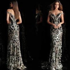 Sequin Dresses Jovani 63349 Long Sequin Off The Shoulder Prom Dress Pageant Mermaid Gown 20 Sequin Dresses Jovani 63349 Long Sequin Off The Shoulder Prom Dress Pageant Mermaid Gown