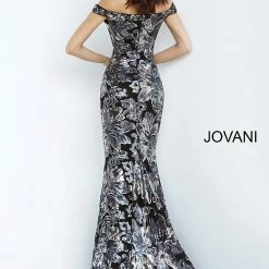 Mermaid Dresses Jovani 63516 Fitted Long Prom Dress Shimmer Mermaid Off The Shoulder Gown