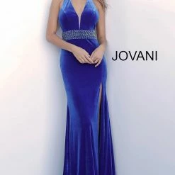 Discontinued Long Sleeve Dresses Jovani 63591 Burgundy, Ivory And Royal Sizes 00-24