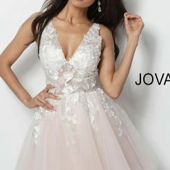 Jovani 63987 Floral Appliqués Homecoming Dress Prom Dress Tulle Floral Cocktail Gown 13 Jovani 63987 Floral Appliqués Homecoming Dress Prom Dress Tulle Floral Cocktail Gown
