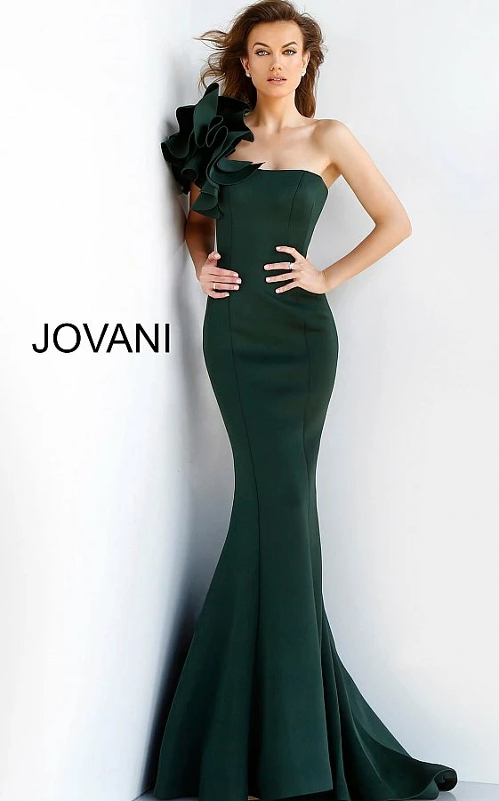 Jovani 63994 Fitted Mermaid One Shoulder Evening Gown Prom Dress Formal 3 Jovani 63994 Fitted Mermaid One Shoulder Evening Gown Prom Dress Formal