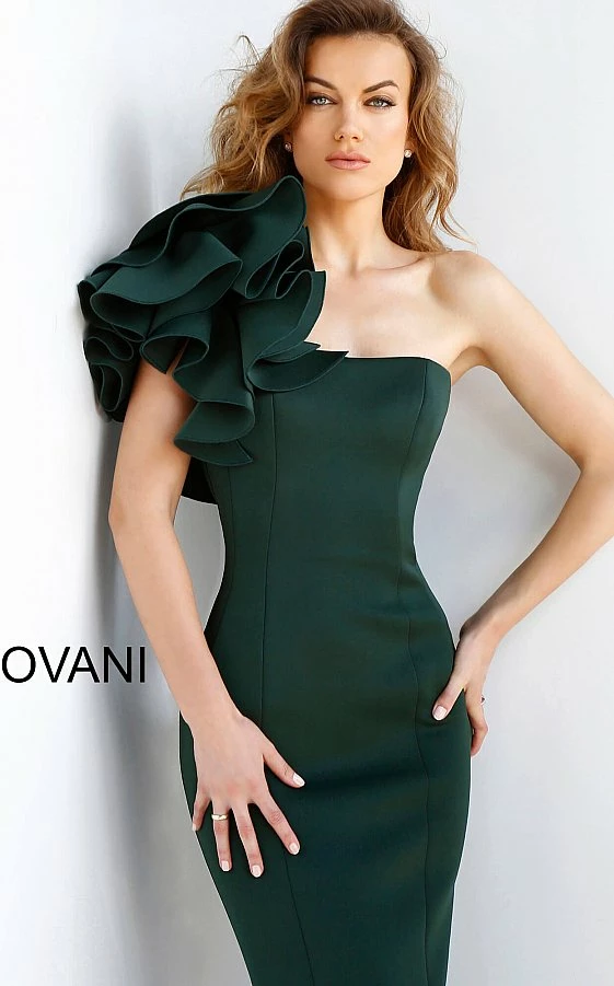 Jovani 63994 Fitted Mermaid One Shoulder Evening Gown Prom Dress Formal 4 Jovani 63994 Fitted Mermaid One Shoulder Evening Gown Prom Dress Formal