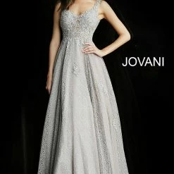 Discontinued Jovani JVN64105 Long Lace Sheer A Line Ballgown Prom Dress Formal Backless Ballgown Dresses 15 Discontinued Jovani JVN64105 Long Lace Sheer A Line Ballgown Prom Dress Formal Backless Ballgown Dresses