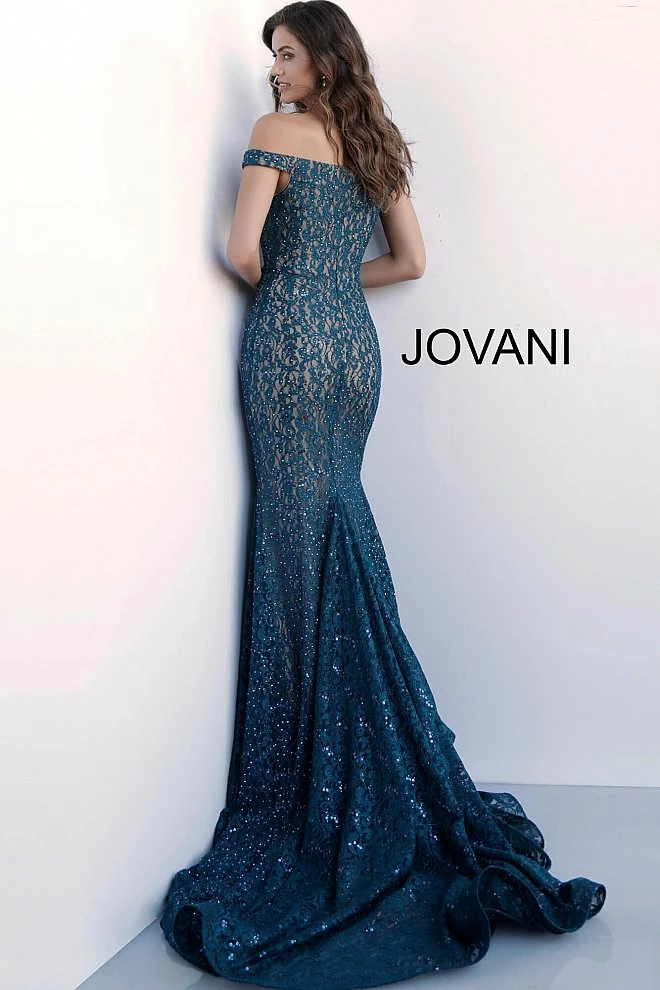 Jovani 64521 Embellished Lace Prom Dress Mermaid Gown Off Shoulder V Neck Mermaid Dresses 12 Jovani 64521 Embellished Lace Prom Dress Mermaid Gown Off Shoulder V Neck Mermaid Dresses