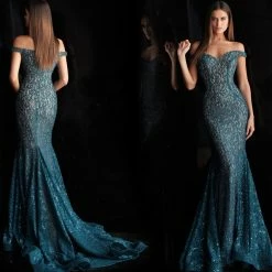 Jovani 64521 Embellished Lace Prom Dress Mermaid Gown Off Shoulder V Neck Mermaid Dresses 23 Jovani 64521 Embellished Lace Prom Dress Mermaid Gown Off Shoulder V Neck Mermaid Dresses