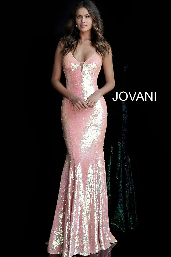 Discontinued Long Sleeve Dresses Jovani 65070 Sequin Embellished Shimmer Prom Dress Iridescent Gown Long 7 Discontinued Long Sleeve Dresses Jovani 65070 Sequin Embellished Shimmer Prom Dress Iridescent Gown Long