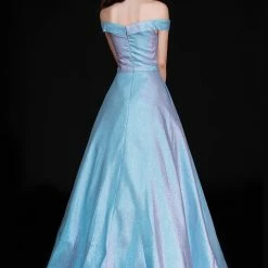 Discontinued Nina Canacci 6524 Shimmer Off The Shoulder Prom Dress Ballgown Pockets 5 Discontinued Nina Canacci 6524 Shimmer Off The Shoulder Prom Dress Ballgown Pockets