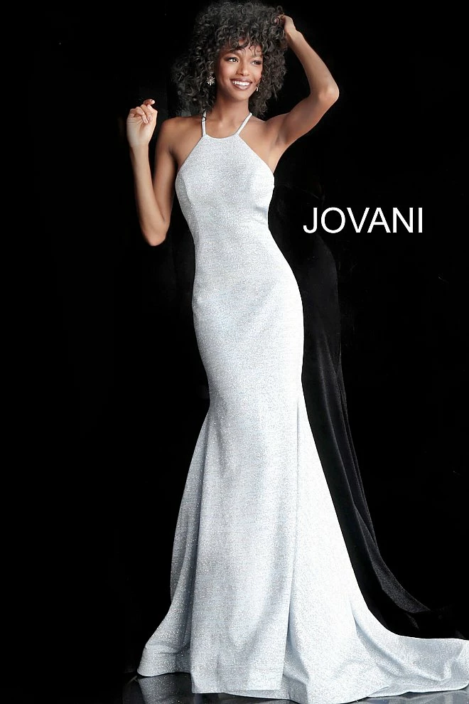 Discontinued Jovani 65416 High Neckline Glitter Jersey Fitted Prom Dress 2020 Mermaid Gown Long Sleeve Dresses 6 Discontinued Jovani 65416 High Neckline Glitter Jersey Fitted Prom Dress 2020 Mermaid Gown Long Sleeve Dresses