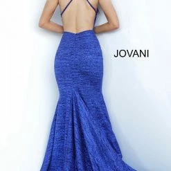 Discontinued Jovani 65416 Mermaid Glitter Jersey Fitted Prom Dress 2020 Gown Long Sleeve Dresses