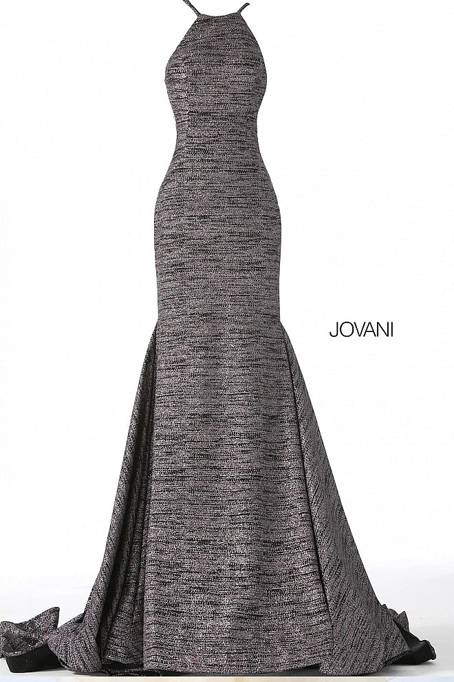 Discontinued Jovani 65416 Glitter Jersey Fitted Prom Dress With High Neckline Long Sleeve Dresses 6 Discontinued Jovani 65416 Glitter Jersey Fitted Prom Dress With High Neckline Long Sleeve Dresses