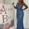 In Stock Allie Blu 6541 Size 0 Blue Baby Blue Fitted Sequins Prom Dress With Train Backless Dresses 2 In Stock Allie Blu 6541 Size 0 Blue Baby Blue Fitted Sequins Prom Dress With Train Backless Dresses