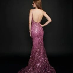 In Stock Nina Canacci 6556 Size 4 Long Mermaid Wedding Gown Sheer Lace Corset Dress Train