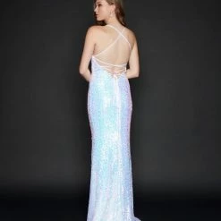 Corset Dresses Nina Canacci 6571 Long Straight Prom Pageant Gown