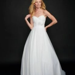In Stock Nina Canacci 6573 Long Ballgown Prom Dress Pageant Gown Romantic Wedding Dress Size 12