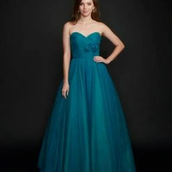 In Stock Nina Canacci 6573 Long Ballgown Prom Dress Pageant Gown Romantic Wedding Dress Size 12