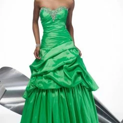 In Stock Alyce 6595 Size 18 Green Fit & Flare Prom Dress Corset Formal Plus Size Gown Ballgown Dresses
