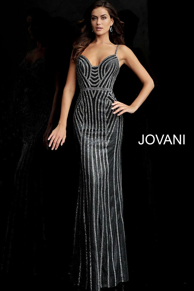 Discontinued Jovani 65978 Gunmetal/Silver Sizes 00-24 3 Discontinued Jovani 65978 Gunmetal/Silver Sizes 00-24