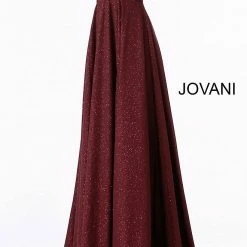Discontinued Jovani 66253 Sweetheart Neckline Glitter Prom Dress