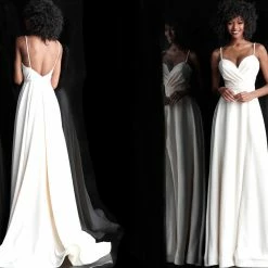 Discontinued Jovani 66253 Sweetheart Neckline Glitter Prom Dress