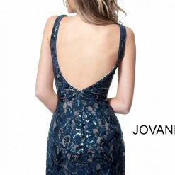 Jovani 66315 Homecoming Dress Short Cocktail Gown Sequin V Neck Sequin Dresses