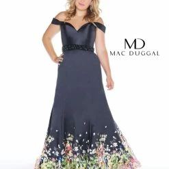 In Stock Fabulouss By Mac Duggal 66391 Size 14 Prom Dress Pageant Gown Mermaid Plus Size CLEARANCE