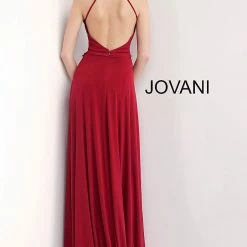 Discontinued Jovani 66700 Keyhole Neckline Stretch Jersey Prom Dress Ballgown Dresses