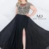 In Stock Mac Duggal Couture 66785 Black Size 22 Prom Dress Pageant Gown