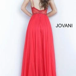 Long Sleeve Dresses Jovani 66925 Embellished V Neck Prom Dress Pageant Gown High Slit Evening Gown 16 Long Sleeve Dresses Jovani 66925 Embellished V Neck Prom Dress Pageant Gown High Slit Evening Gown